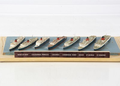 Lot 808 - Reginald Carpenter Modern 1:1200 Waterline Ship Models