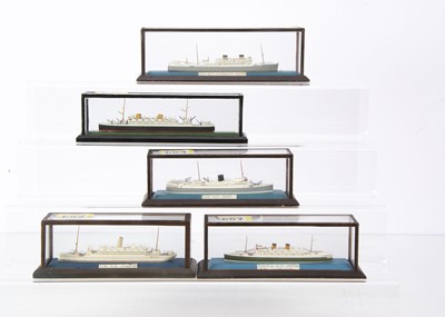 Lot 809 - 1:1200 Waterline Ship Models