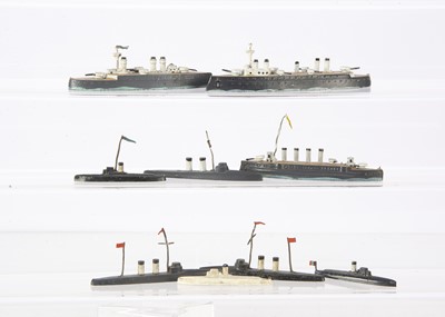 Lot 820 - Early 20th Century cast lead Naval Vessels