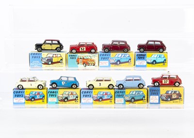 Lot 130 - Playworn Corgi Toy Minis In Reproduction Boxes