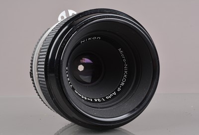 Lot 237 - A Nikon Micro-Nikkor-P Auto 55mm f/3.5 AI Lens