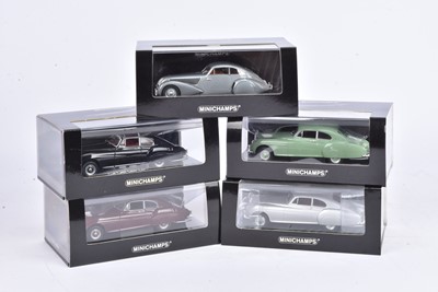 Lot 418 - Minichamps 1:43 Scale Bentleys (5)