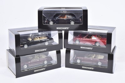 Lot 422 - Minichamps 1:43 Scale Modern Bentley Convertibles (5)