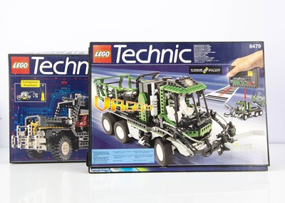 Lot 592 - Lego Technic Air Tech Claw Rig and Code Pilot Bar Code Truck