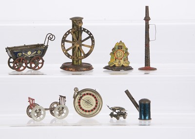 Lot 672 - Tinplate Penny Toys