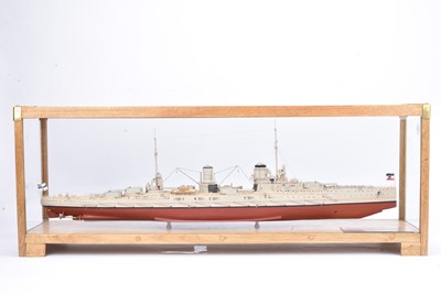 Lot 763 - A professionally made 1''-1ft scale model of German WW1 Seydlitz Class ' Battlecruiser'