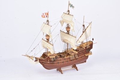 Lot 778 - A  scale factory built  model kit of three masted Sailing Galleon 'San Francisco 11'