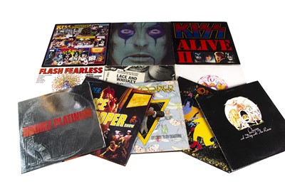 Lot 229 - Queen / Kiss / Alice Cooper LPs
