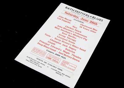 Lot 320 - Bath Festival 1969 Mini Poster