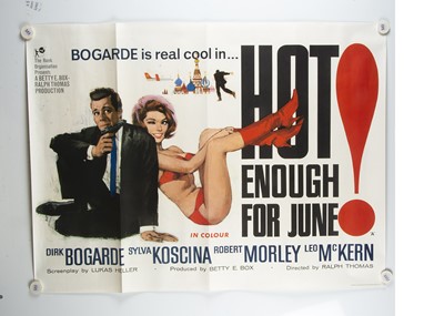 Lot 373 - Hot Enough For June (1965) Quad Poster