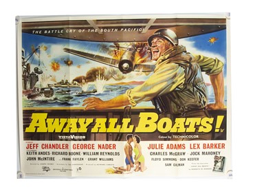 Lot 376 - Away All Boats (1956) Quad Poster
