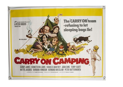 Lot 403 - Carry On Camping (1970) Quad Poster