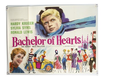 Lot 410 - Bachelor of Hearts (1958) Quad Posters