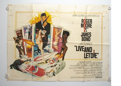 Lot 422 - Live and Let Die (1973) James Bond UK Quad Poster