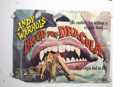 Lot 424 - Andy Warhol's Blood For Dracula (1974) UK Quad Poster