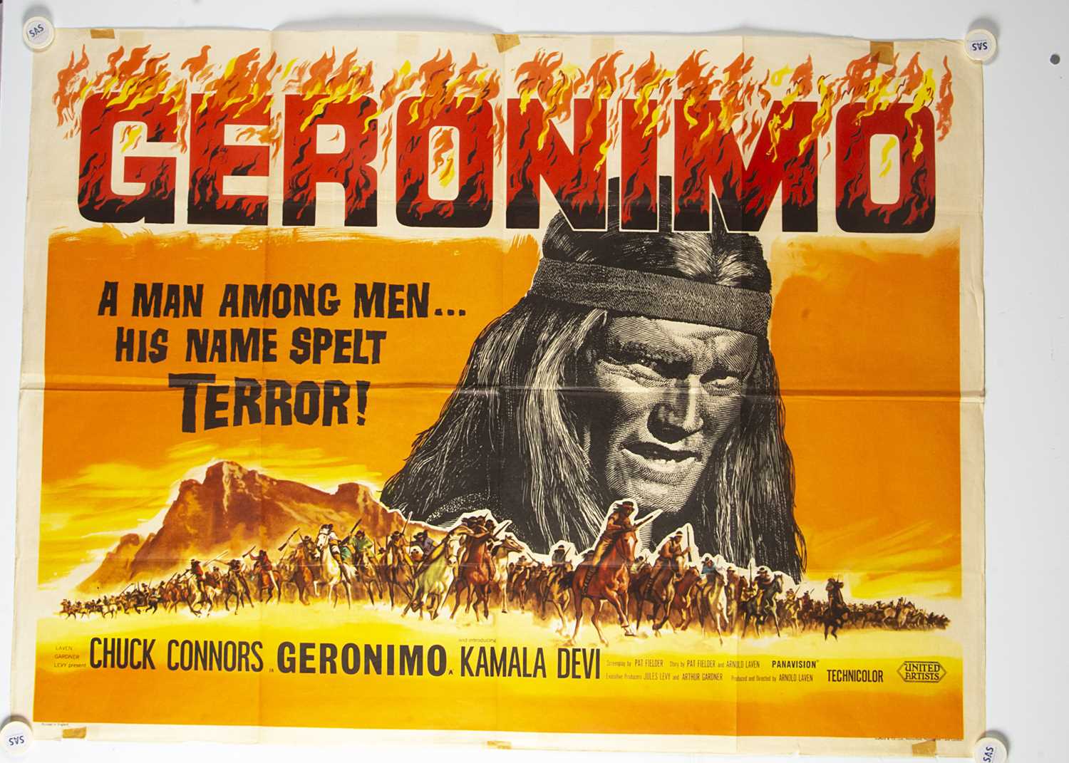 Lot 429 - Geronimo (1962) UK Quad Poster
