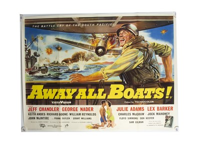 Lot 431 - Away All Boats (1956) Quad Poster