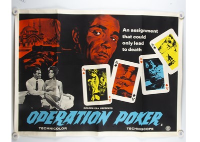 Lot 442 - Operation Poker (1966) UK Quad Poster