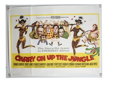 Lot 454 - Carry On Up The Jungle (1970) Quad Poster