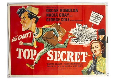 Lot 458 - Top Secret (1952) Quad Poster