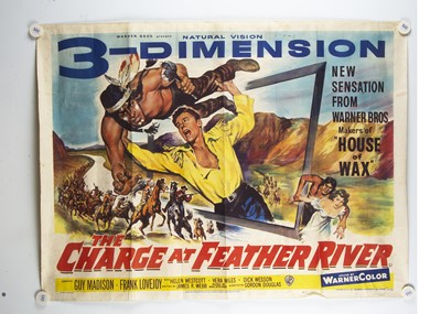 Lot 470 - The Charge At Feather River (1953) Quad Poster