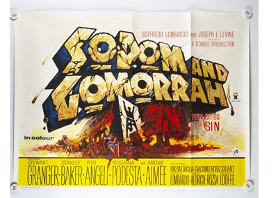 Lot 476 - Sodom and Gomorrah (1963) Quad Poster