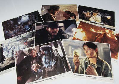 Lot 535 - Raiders Of The Lost Ark Lobby Cards / Front of House Stills