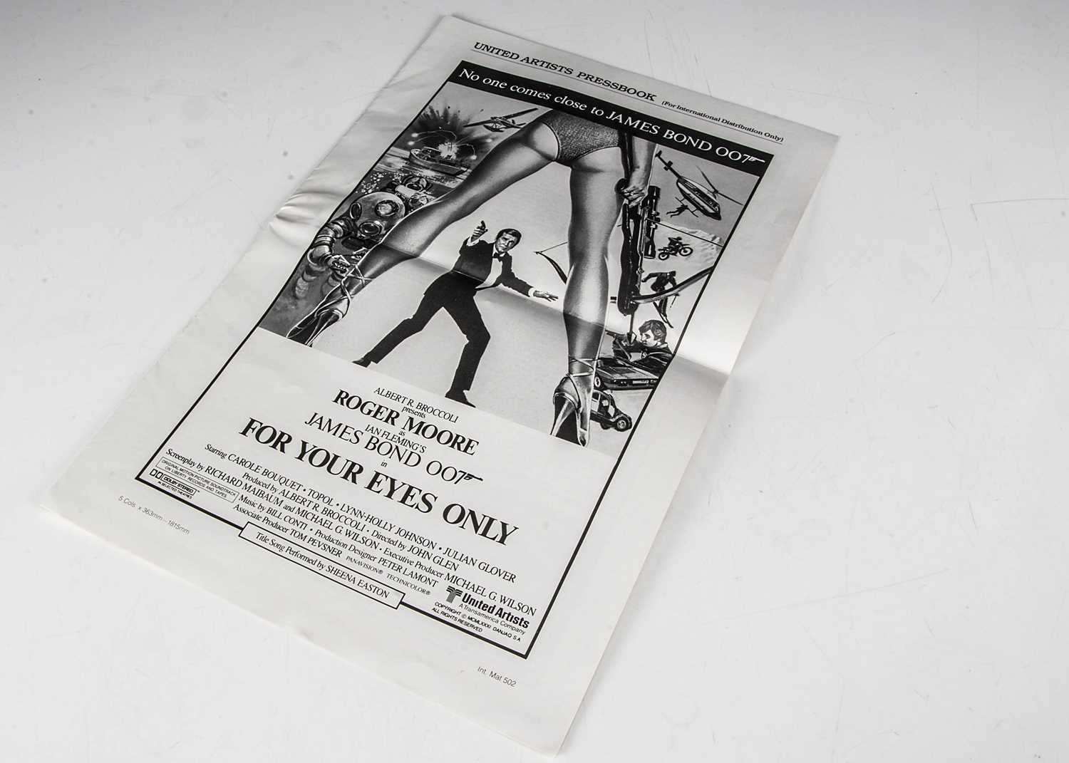 Lot 538 - James Bond / For Your Eyes Only Campaign Book / Pressbook