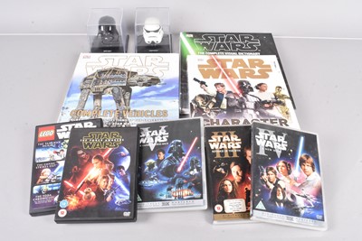 Lot 541 - Star Wars DVDs / Model Helmets / Books
