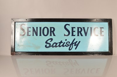 Lot 44 - A Senior Service 'Satisfy' advertising sign