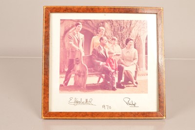 Lot 53 - Queen Elizabeth II (1926-2022) and Prince Philip (1921-2021) signed photograph