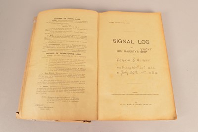 Lot 77 - A Signal Log Book for His Majesty's Yacht Victoria & Albert 1932-1934