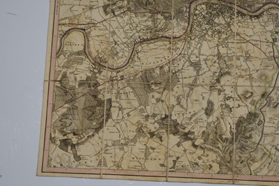 Lot 92 - A New Topographical Map of the Country in the Vicinity of London