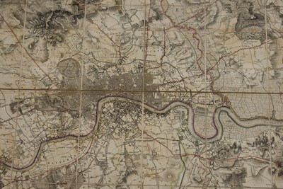 Lot 92 - A New Topographical Map of the Country in the Vicinity of London