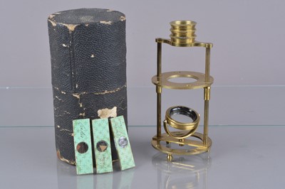 Lot 14 - An early 19th Century lacquered brass Withering-type Cylindrical Botanical Microscope