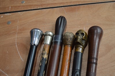 Lot 103 - A collection of walking canes
