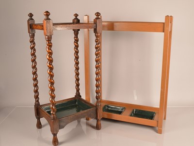 Lot 108 - Two walking stick stands