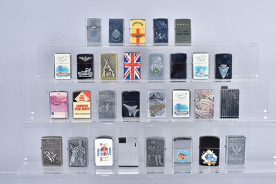 Lot 111 - A collection of Zippo style lighters