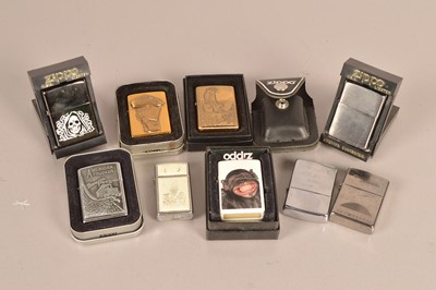 Lot 113 - An assortment of Zippo lighters