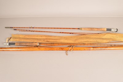 Lot 171 - A Hardy 'Gold Medal' split cane three piece rod