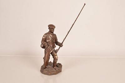 Lot 172 - A Resin figure of a Fly Fisherman
