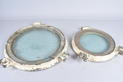 Lot 233 - Two varying size Ship's Portholes