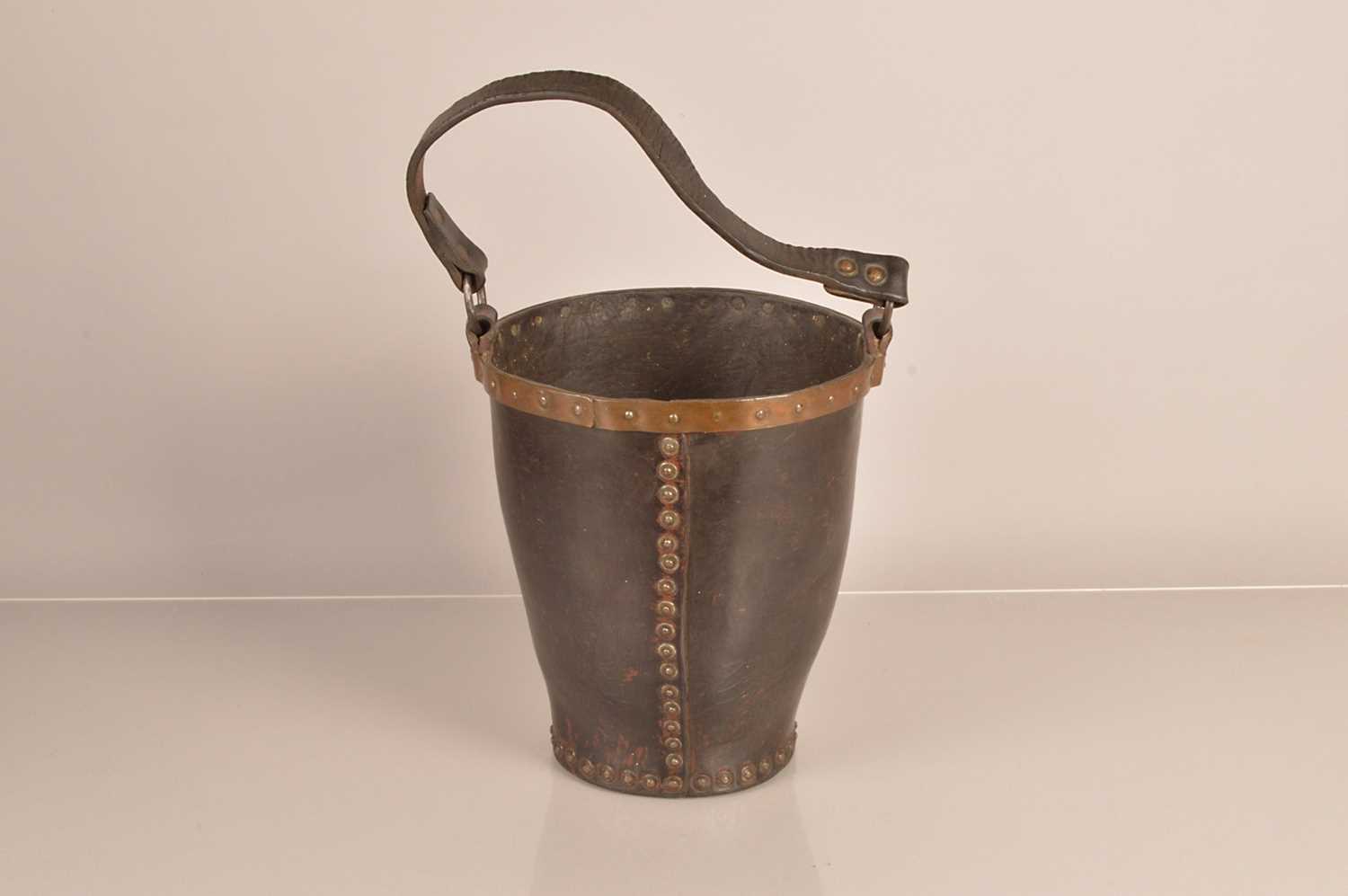 Lot 251 - A Victorian Leather Fire Bucket