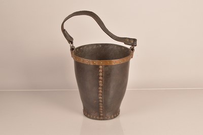 Lot 251 - A Victorian Leather Fire Bucket