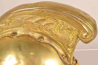 Lot 252 - A 19th Century Merryweather Brass Fireman's Helmet