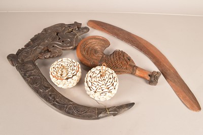 Lot 338 - A selection of South Pacific Island Tribal Items