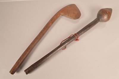 Lot 346 - Two African Wooden War Clubs