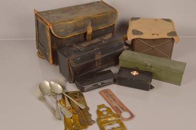Lot 410 - A small selection of Military cases