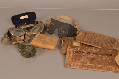 Lot 415 - A pair of WWII Civil Defence Anti Flak/Splinter Goggles