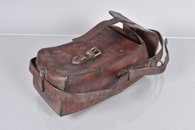 Lot 456 - A Madsen LMG Gunners Leather Magazine Pouch